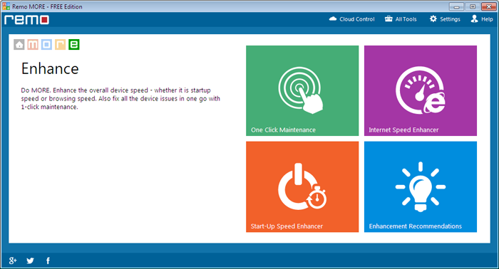 Increase Laptop Boot Speed - Main Screen